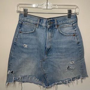 Zara woman denim skirt